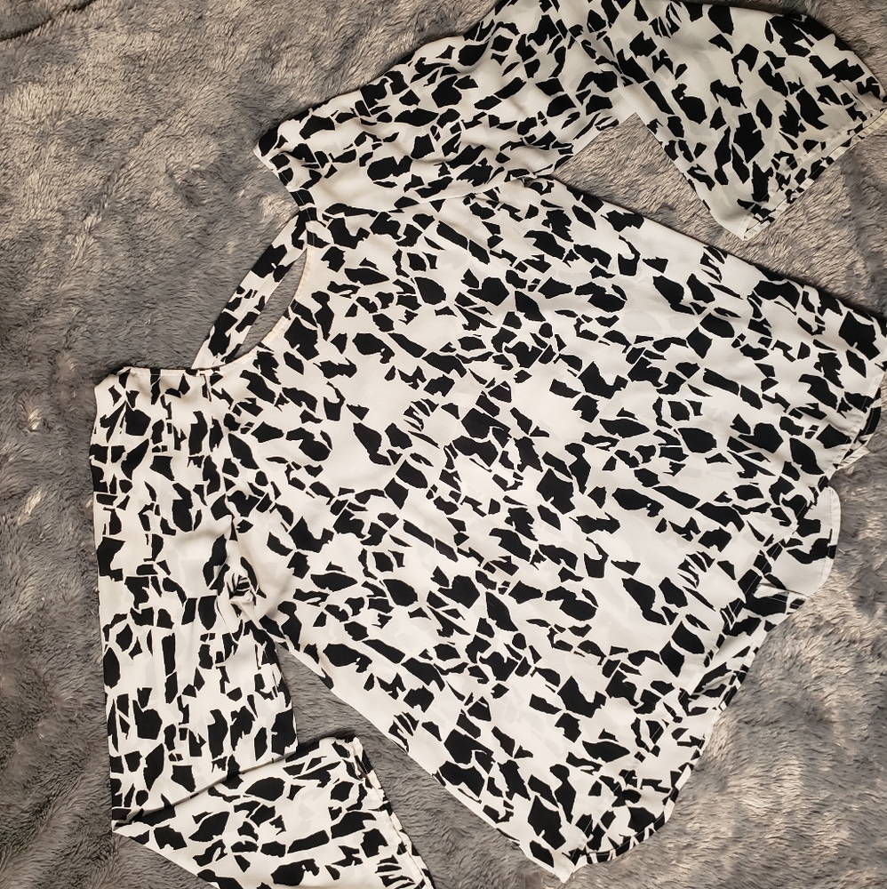 Leith long sleeve printed shirt